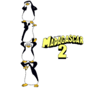 Dibujo Madagascar 2 Pingüinos pintado por diegoangel