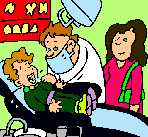 Niño en el dentista