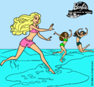 Dibujo Barbie de regreso a la playa pintado por colenball