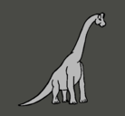 Dibujo Braquiosaurio pintado por Johann