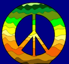 Dibujo Símbolo de la paz pintado por criistiina