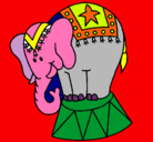 Dibujo Elefante actuando pintado por PAOGABRIELA