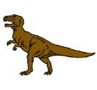 Dibujo Tiranosaurus Rex pintado por CARNIVORO