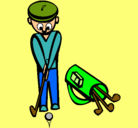 Dibujo Jugador de golf II pintado por cistis