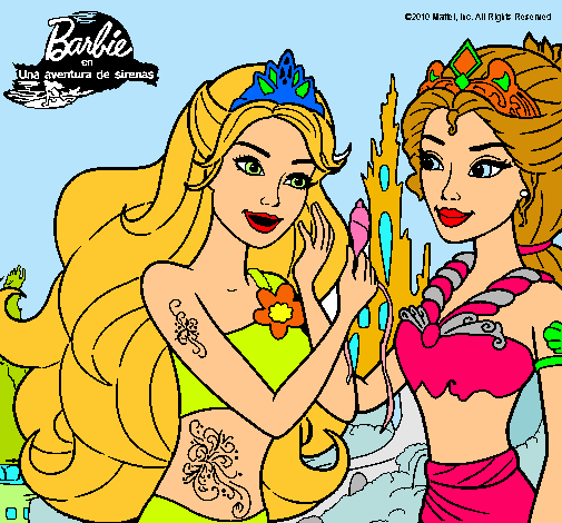 Barbie se despiede de la reina sirena