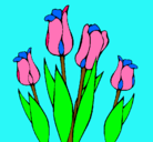 Dibujo Tulipanes pintado por maripepi