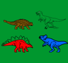 Dibujo Dinosaurios de tierra pintado por sonic