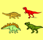 Dibujo Dinosaurios de tierra pintado por melero