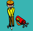 Dibujo Jugador de golf II pintado por marc