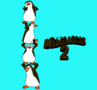 Dibujo Madagascar 2 Pingüinos pintado por daniell