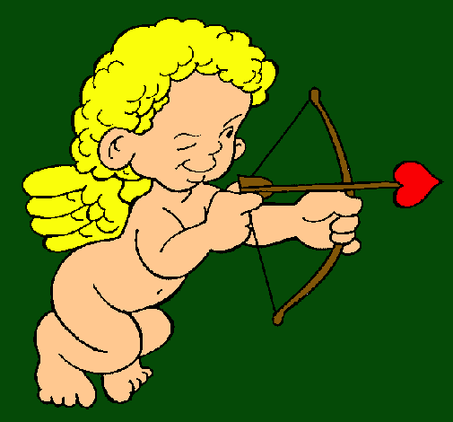 Cupido apuntando con la flecha