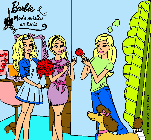 Barbie de compras con sus amigas