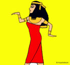 Dibujo Bailarina egipcia  pintado por cleopatra