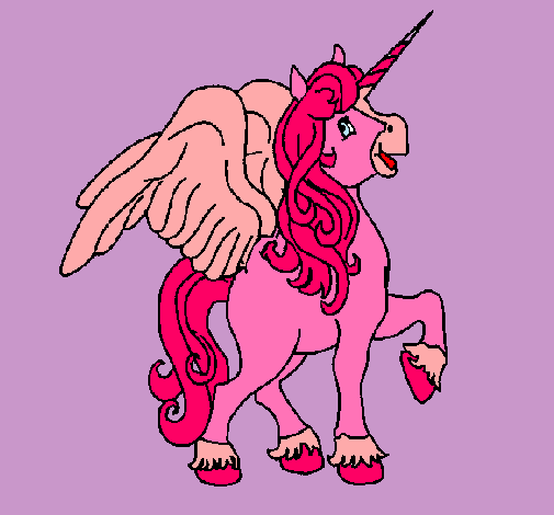 Unicornio con alas