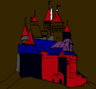 Dibujo Castillo medieval pintado por fasderrrrr