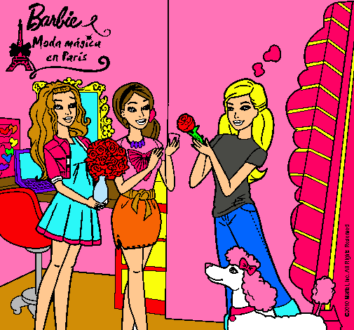 Barbie de compras con sus amigas