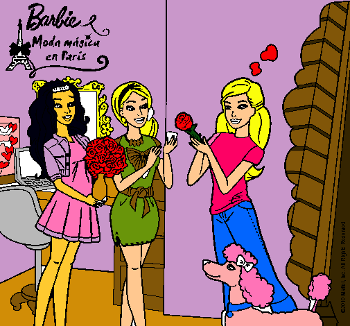 Barbie de compras con sus amigas