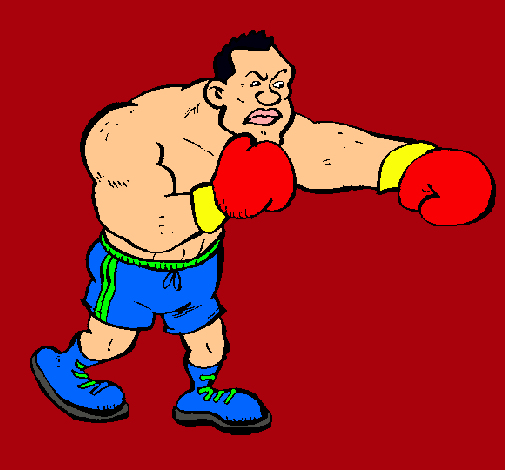 Dibujo Boxeador pintado por DRAGON