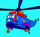 Dibujo Helicóptero al rescate pintado por JANET