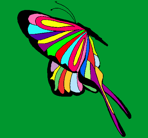 Dibujo Mariposa con grandes alas pintado por anaispc