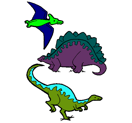 Tres clases de dinosaurios