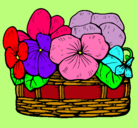 Dibujo Cesta de flores 12 pintado por izabela