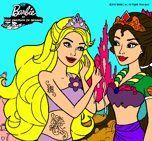 Barbie se despiede de la reina sirena