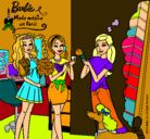 Dibujo Barbie de compras con sus amigas pintado por CrisCris