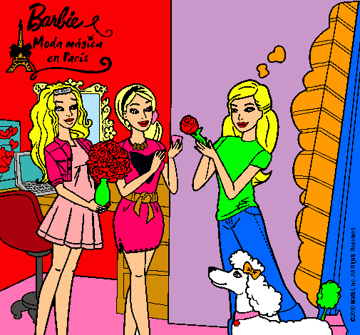 Barbie de compras con sus amigas