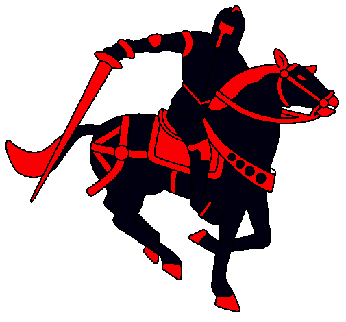Dibujo Caballero a caballo IV pintado por AGUSVERA