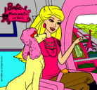 Dibujo Barbie llega a París pintado por daymarie