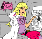 Dibujo Barbie llega a París pintado por lary