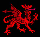 Dibujo Dragón agresivo pintado por Saphira