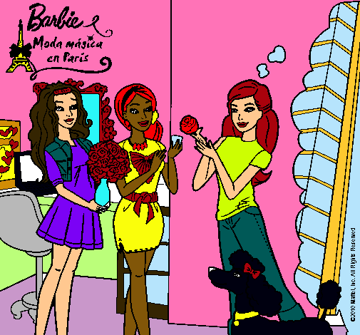 Barbie de compras con sus amigas