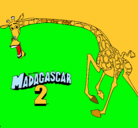 Dibujo Madagascar 2 Melman 2 pintado por jaimeko