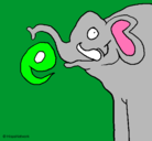 Dibujo Elefante pintado por jazminn