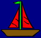 Dibujo Barco velero pintado por benja