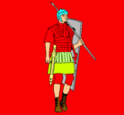 Dibujo Soldado romano pintado por gonzalo