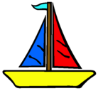 Dibujo Barco velero pintado por facundo