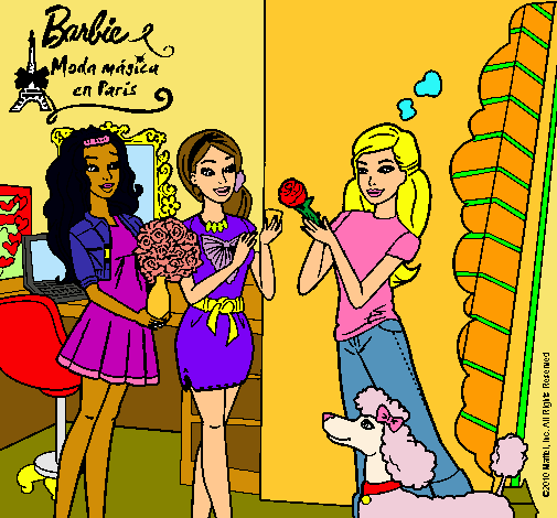 Barbie de compras con sus amigas