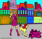 Dibujo Barbie y su perrita pintado por dfdf