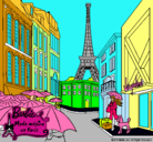 Dibujo Barbie en la Torre Eiffel pintado por dagar