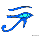 Dibujo Ojo Horus pintado por avatar