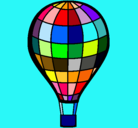 Dibujo Globo aerostático pintado por qwqw12w132q1w