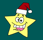 Dibujo estrella de navidad pintado por roccolandia
