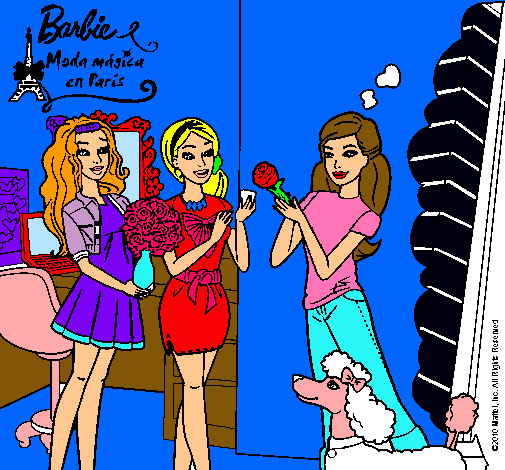 Barbie de compras con sus amigas