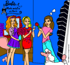 Dibujo Barbie de compras con sus amigas pintado por 1222