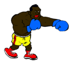 Dibujo Boxeador pintado por beat