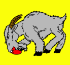 Dibujo Cabra enfada pintado por liya