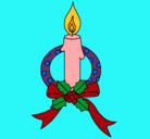 Dibujo Vela de navidad III pintado por desy